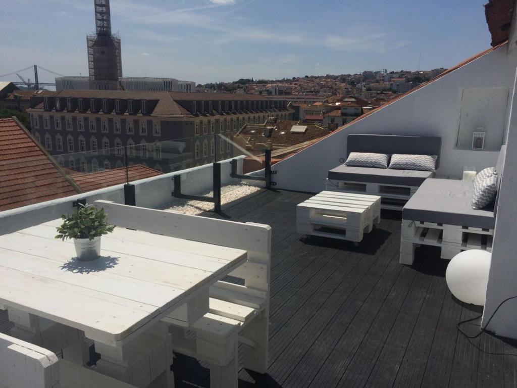 Image of A Terrace on a Topfllor with a view